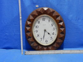 art nr: 630 vintage Vedette eiken wandklok