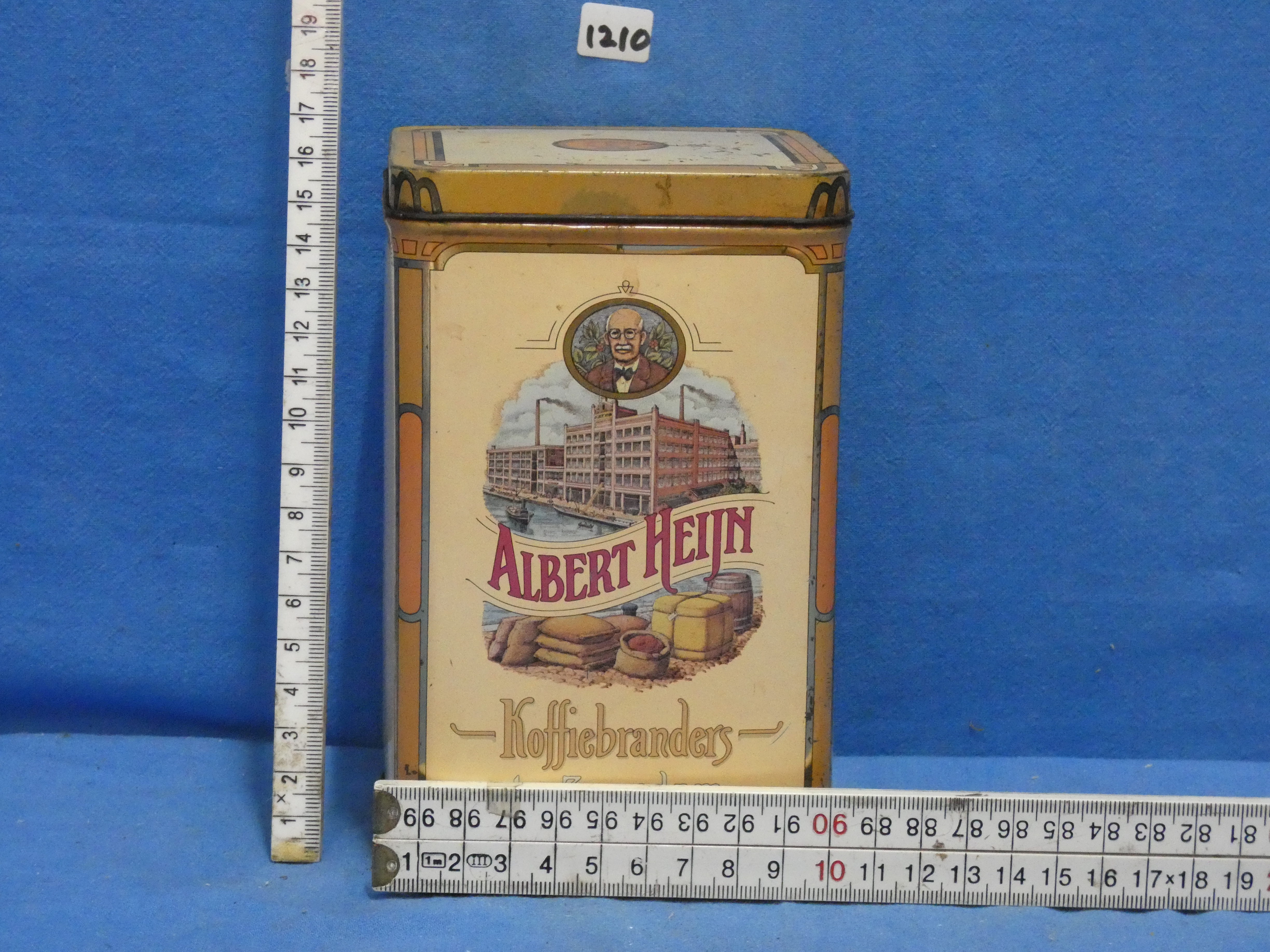 art nr: 1210 vintage Albert Heijn koffieblik