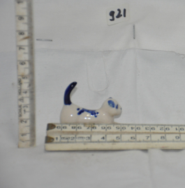 art nr: 921 vintage delft blauwe poesje
