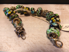 art nr: 520 vintage zilveren Pandora armband
