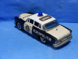 art nr: 741 vintage blikken rijkspolitie wagen 1950