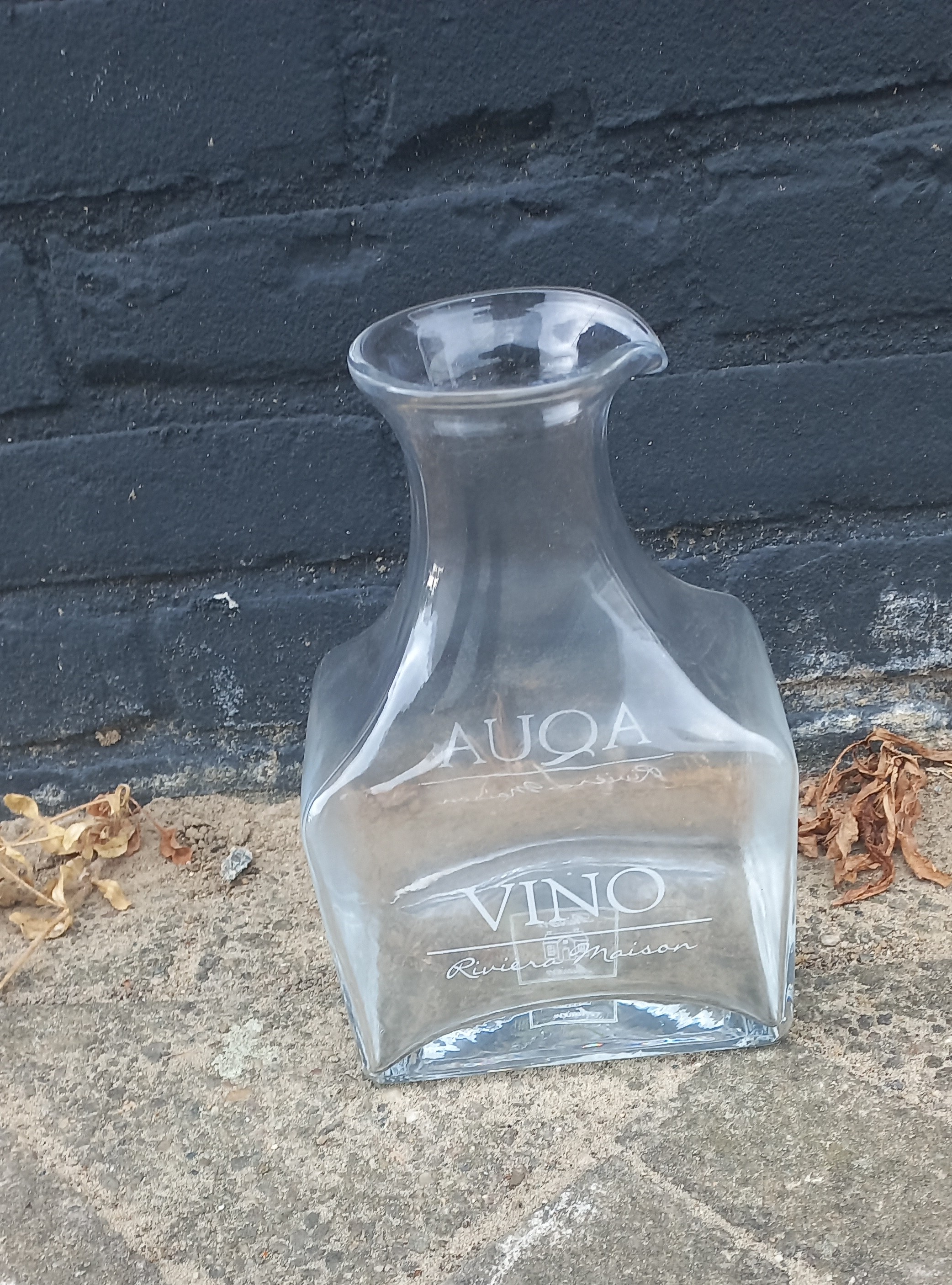 art nr: 1131 vintage Riviera Maison vierkante fles