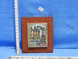 art nr: 712 vintage decoratie tegeltje uit Maastricht