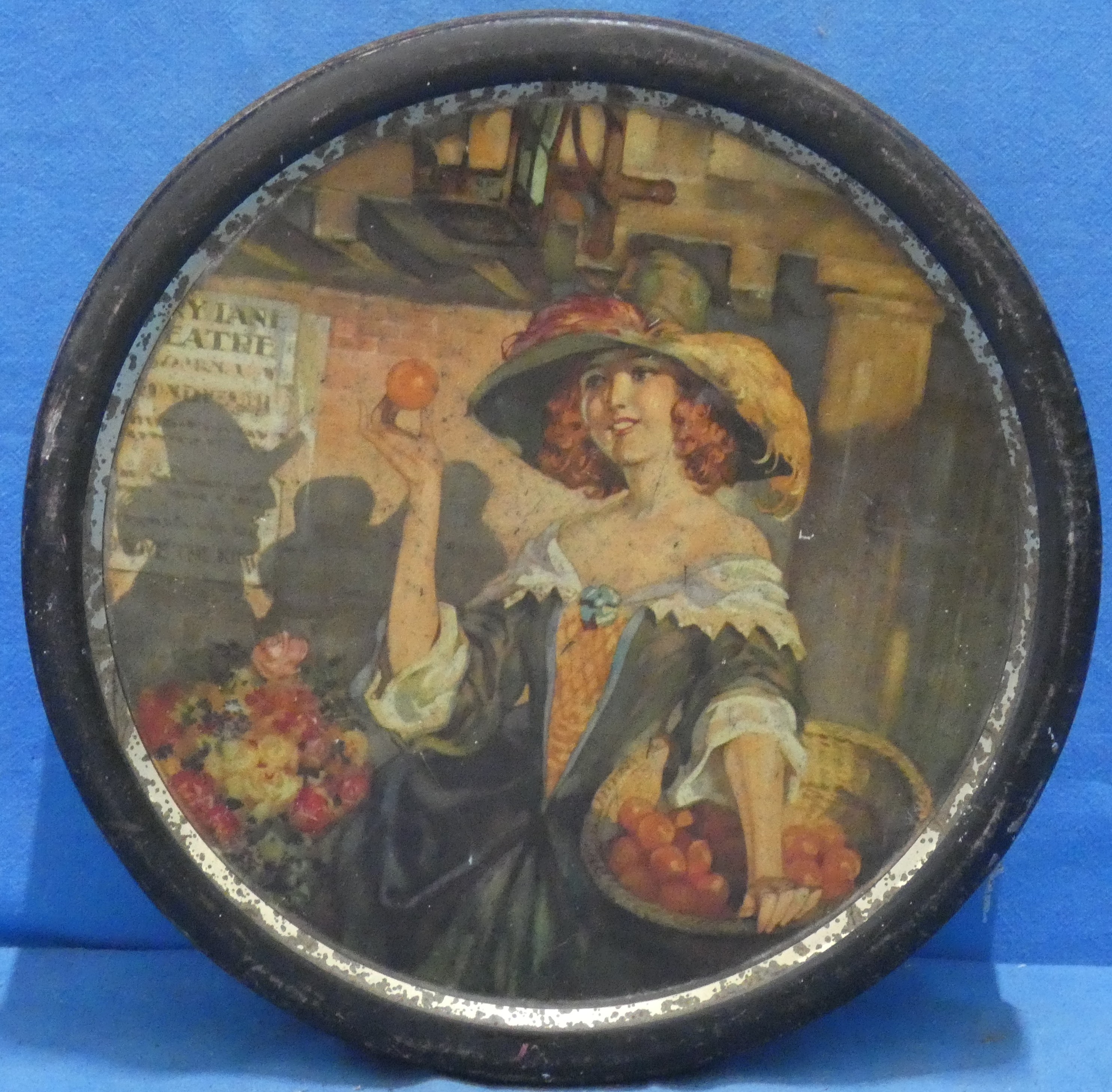 art nr: 1212 antiek Taverners fruitdrop trommel