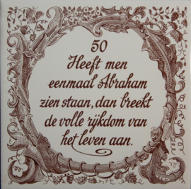 art nr: 491 vintage abraham delft blauwe tegel