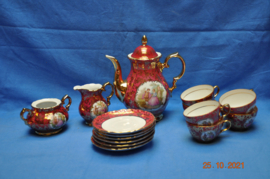 art nr: 252 vintage Schaller Weisen Set 22 karaat gold plated