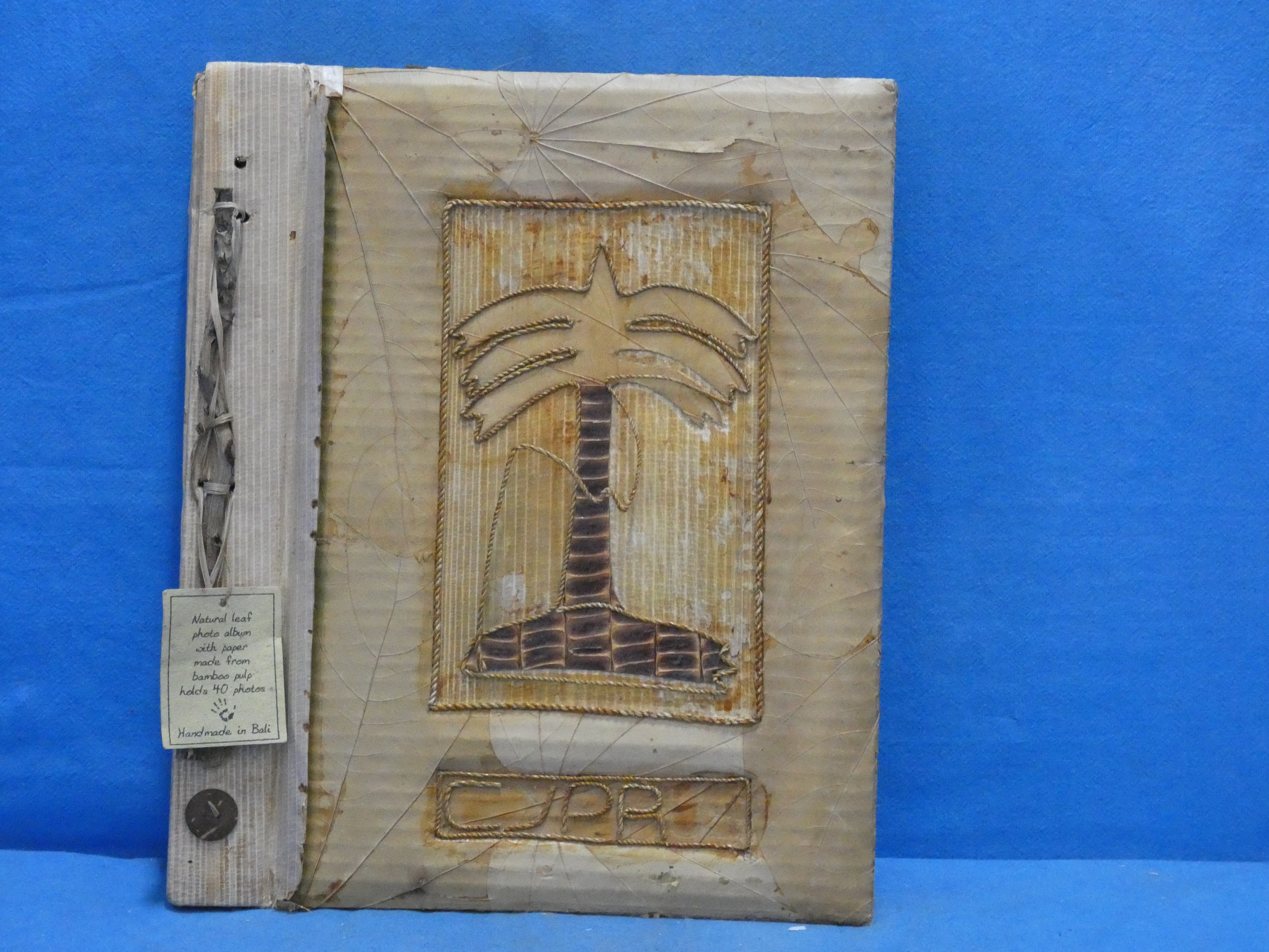 art nr: 1187 vintage Bamboe fotoalbum uit Bali
