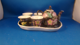 art nr: 122 Chinees Jingdezhenstan Fam Moire thee servies