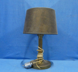 art nr: 1308 vintage koperen schemerlamp