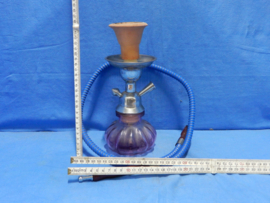 art nr: 105 vintage kleine waterpijp 25 cm hoog