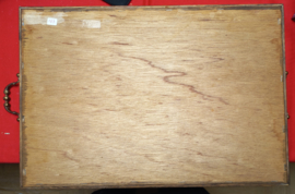 art nr: 163 antiek dienblad met delfts blauwe tegels