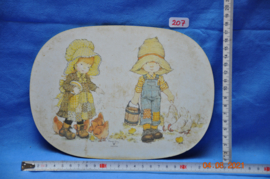 art nr: 207 vintage kinder onderlegger