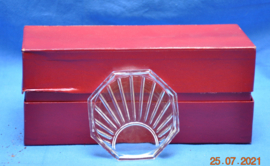 art nr: 156vintage doos met Glazen onderzetters