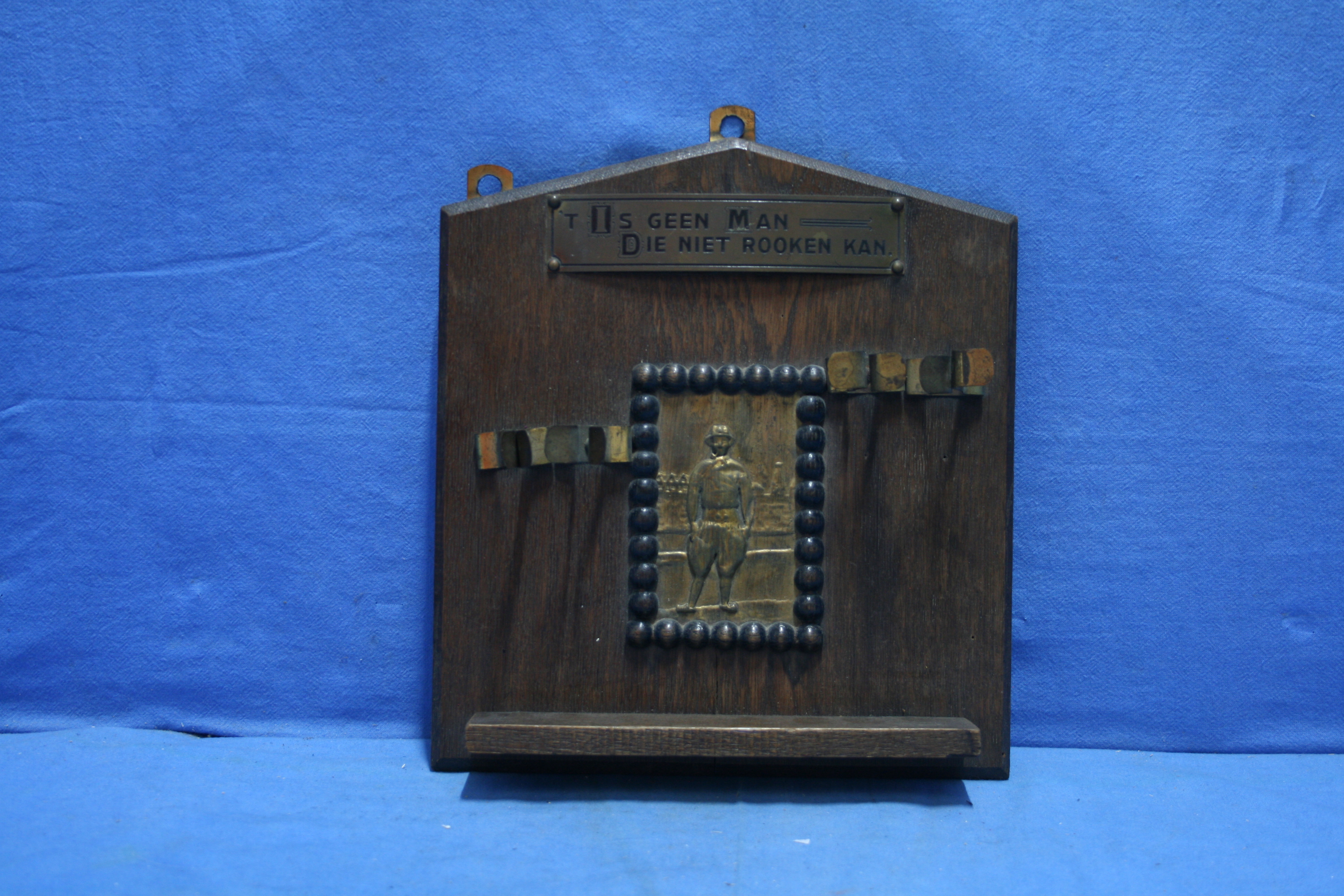 art nr: 1165 vintage eiken pijpen bord