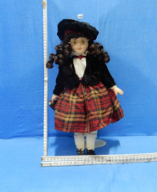 art nr: 1049 vintage porseleinen pop uit de jaren 1960