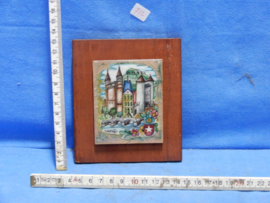 art nr: 712 vintage decoratie tegeltje uit Maastricht