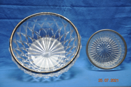 art nr: 116 vintage setje zilveren schalen