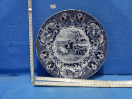 art nr: 774 vintage Delfts Blauwe schaal uit Maastricht