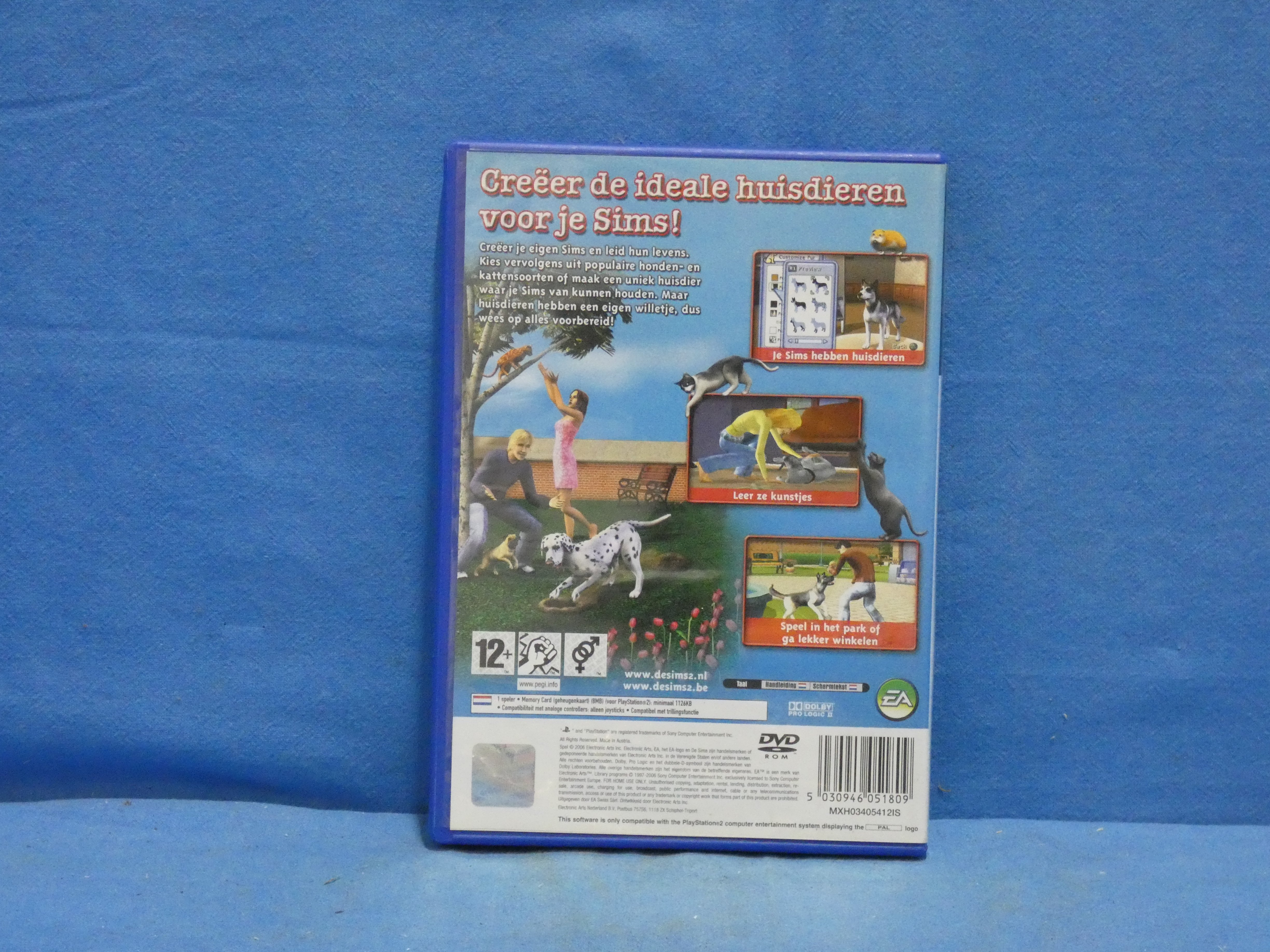art nr: 1206 vintage PlayStation 2 spel Sims 2 Huisdieren