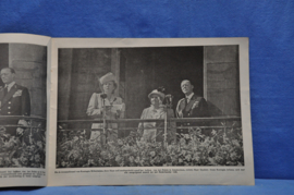 art nr: 874 vintage boek over Koningin Wilhelmina, Nederland Jubelt