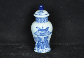 art nr: 1587 vintage Delft Blauw klein vaasje