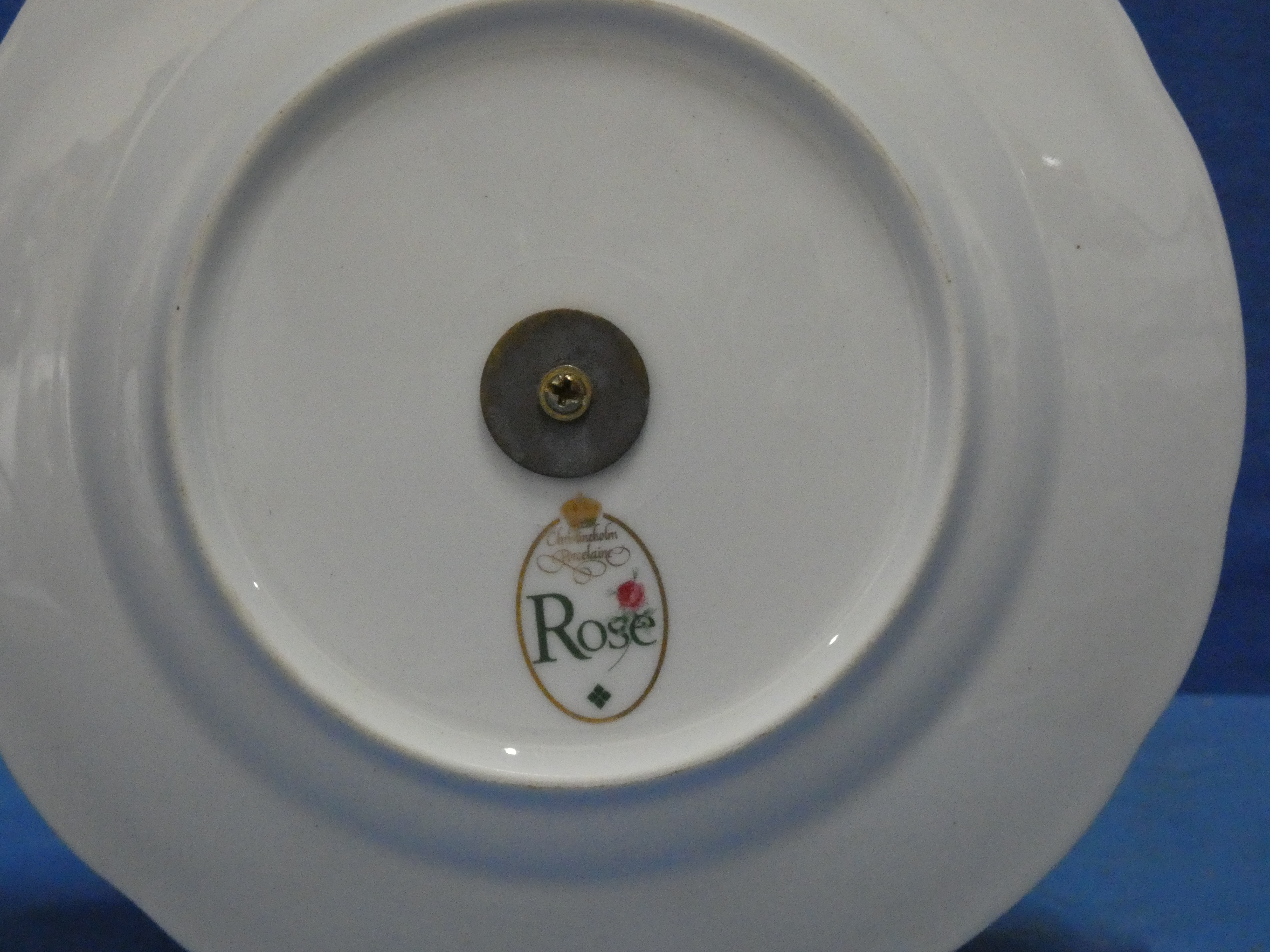 art nr: 1208 vintage porseleinen Etagère met 2 plateau's