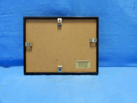 art nr: 728 vintage Japanse schilderijtje met papier snijwerk