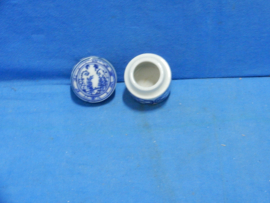 art nr: 1060 vintage delf blauw snuifpotje