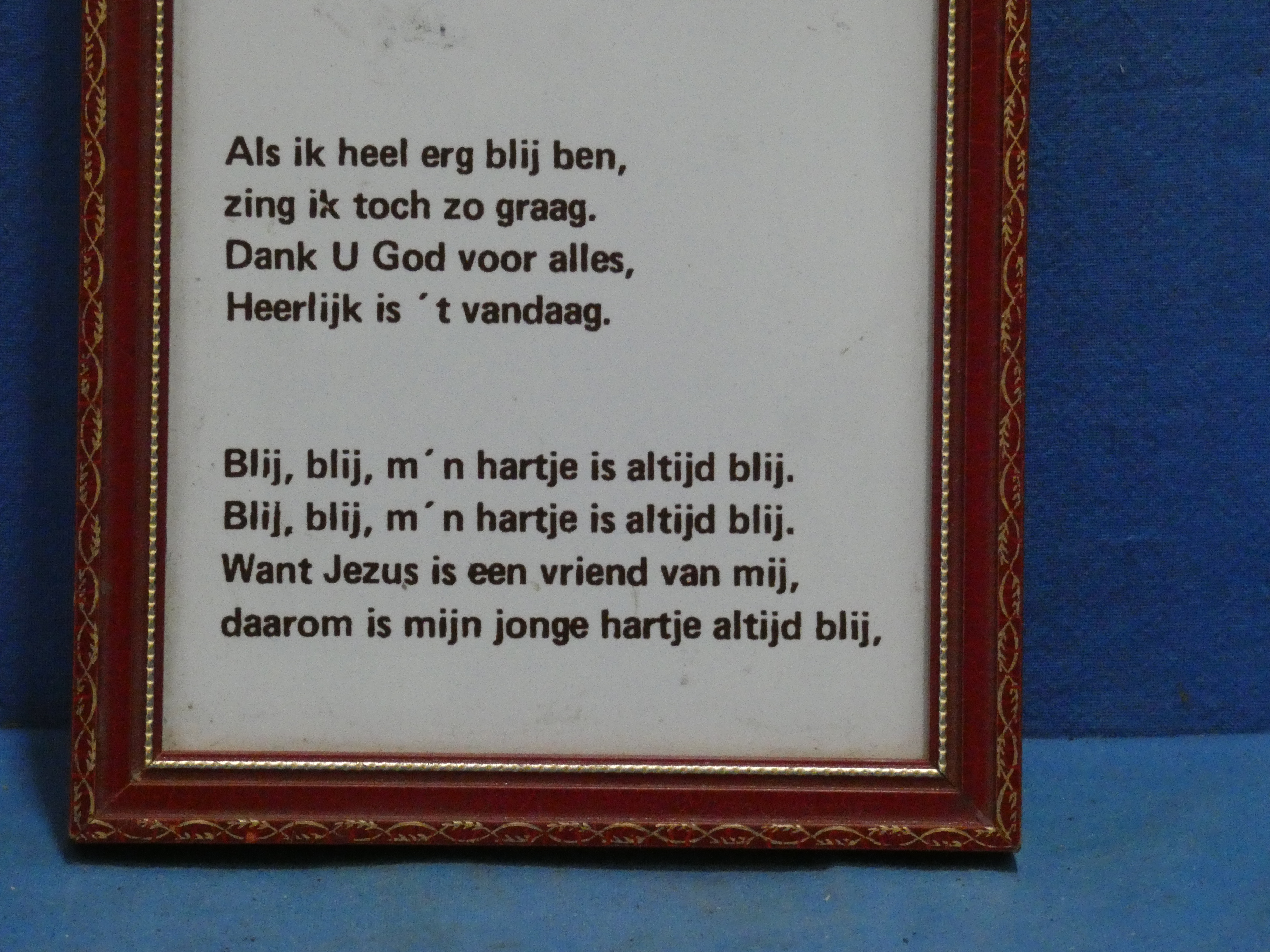 art nr: 1227 vintage Bijbelse spreukentegel