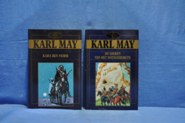 art nr: 879 vintage boekenserie van 6 boeken van Karl May
