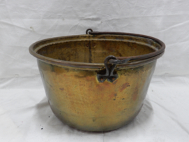 art nr: 1009 antieke grote koperen ketel