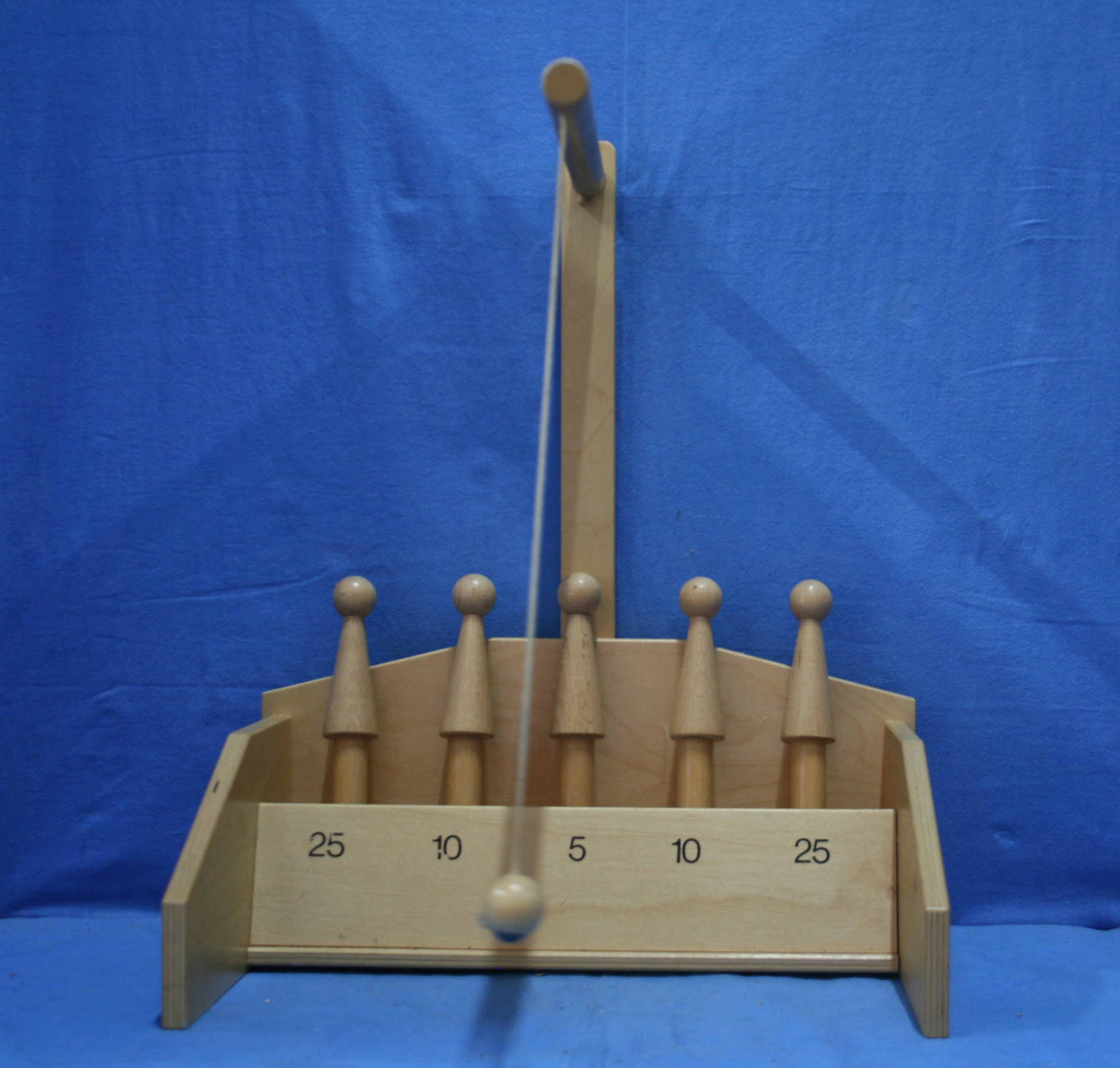 art nr: 269 vintage houten behendigheid spel