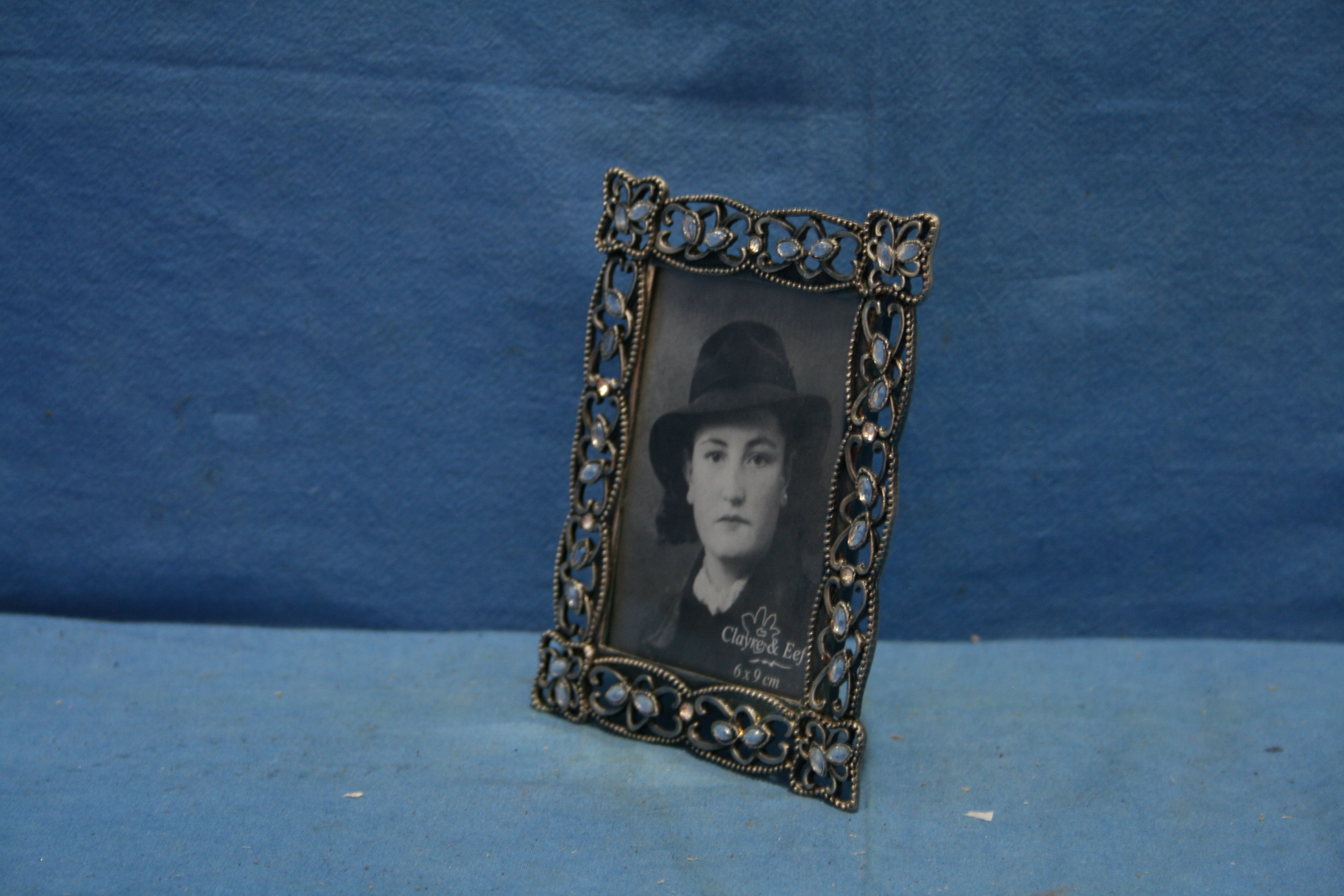 art nr: 1172 vintage verzilverd fotolijstje