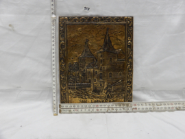 art nr: 957 antieke kopergravure van Slot Loevestein