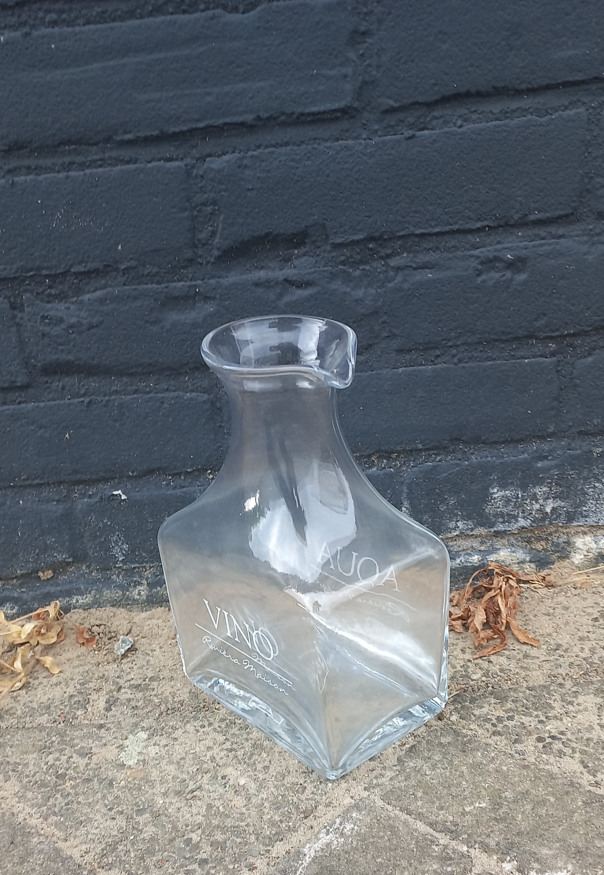 art nr: 1131 vintage Riviera Maison vierkante fles