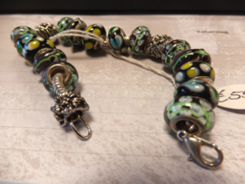 art nr: 520 vintage zilveren Pandora armband