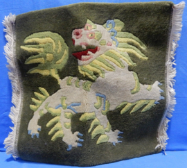 art nr: 568 vintage tafelkleedje met leeuw afbeelding