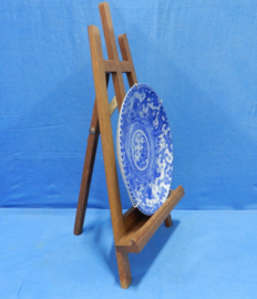 art nr: 890 antiek keramieken Japans delft blauw bord