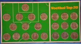 art nr: 253 vintage interlands gedenkmunten van voetbalspelers  jaren 70