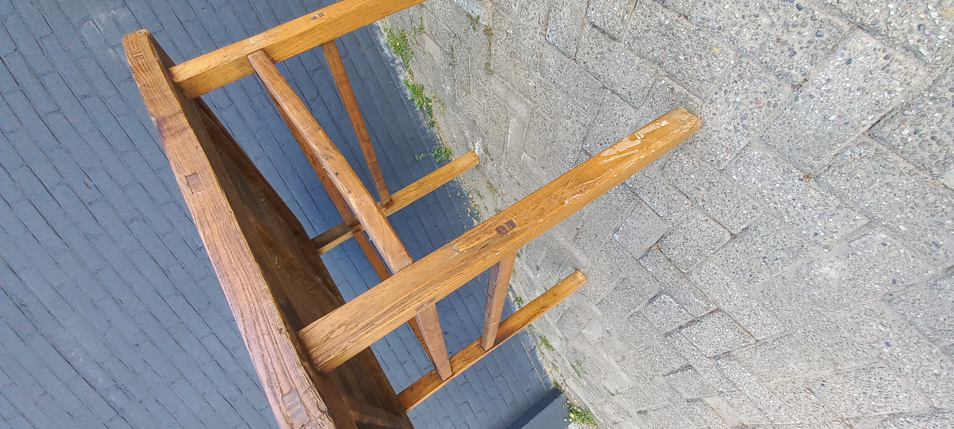art nr: 187 antieke boeren eettafel hoge afwerking