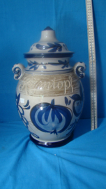 art nr: 187 vintage Rumtopf pot met deksel