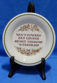 art nr: 547 vintage spreukenbordje van Zenith