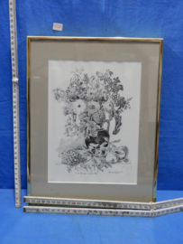 art nr: 625 vintage pentekening van Anne Kiroff