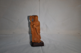 art nr: 906 vintage houten Chinees beeldje
