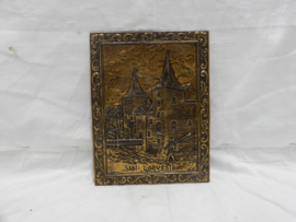 art nr: 957 antieke kopergravure van Slot Loevestein