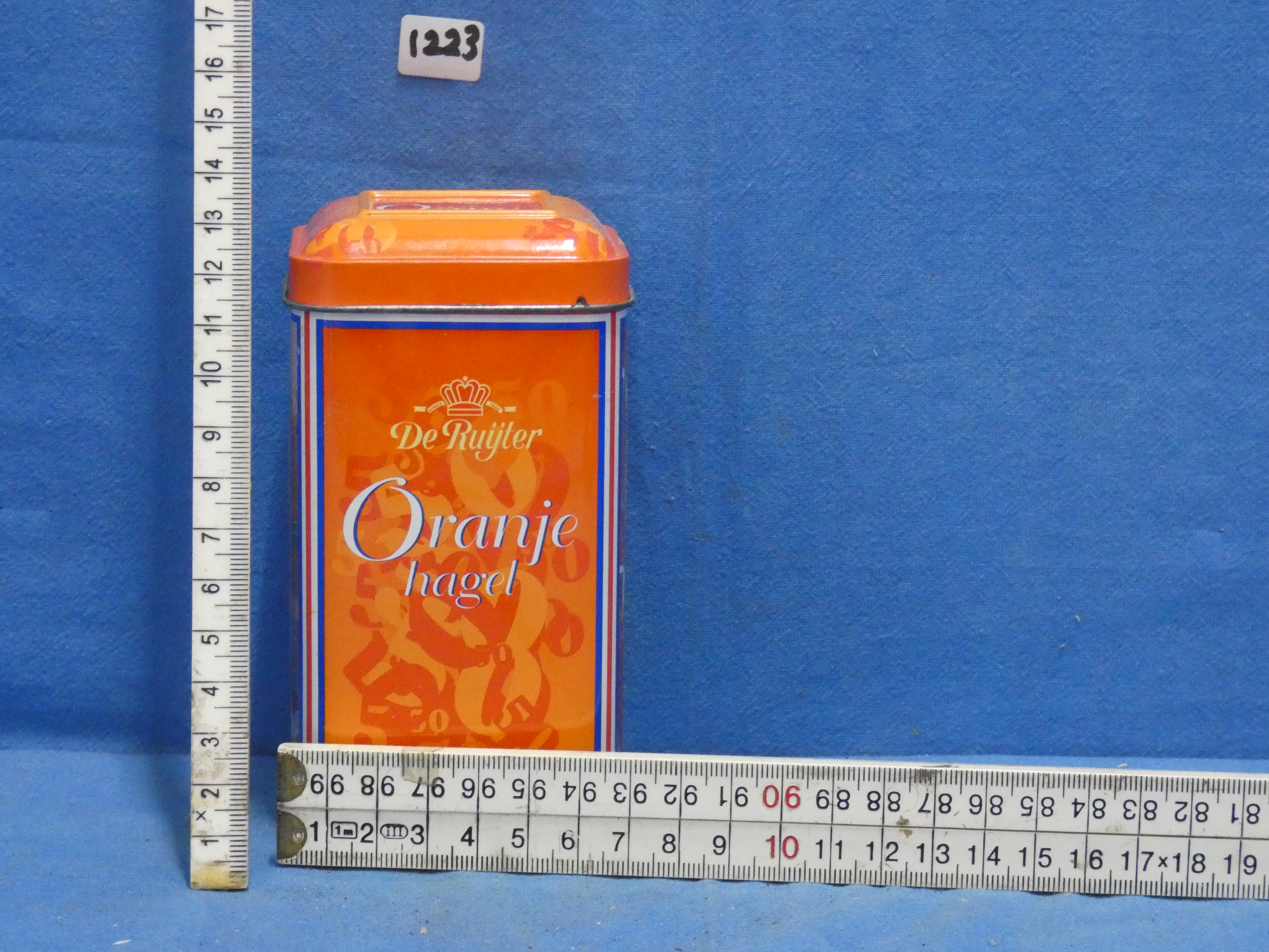 art nr: 1223 vintage blik van Oranje Hagel
