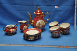 art nr: 252 vintage Schaller Weisen Set 22 karaat gold plated
