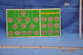 art nr: 253 vintage interlands gedenkmunten van voetbalspelers  jaren 70