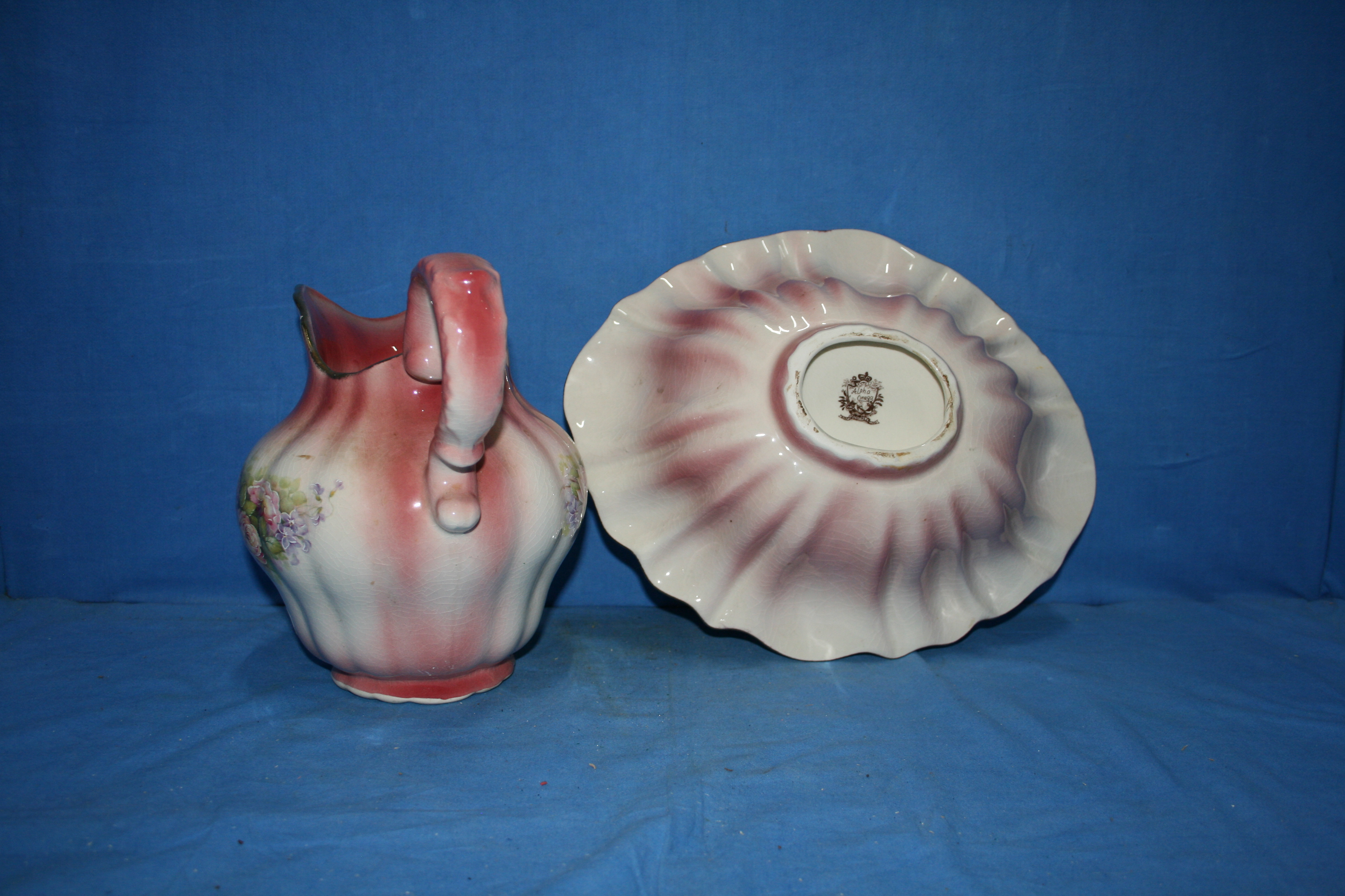art nr: 1115 vintage waskom van Alpha Omega Staffordshire England