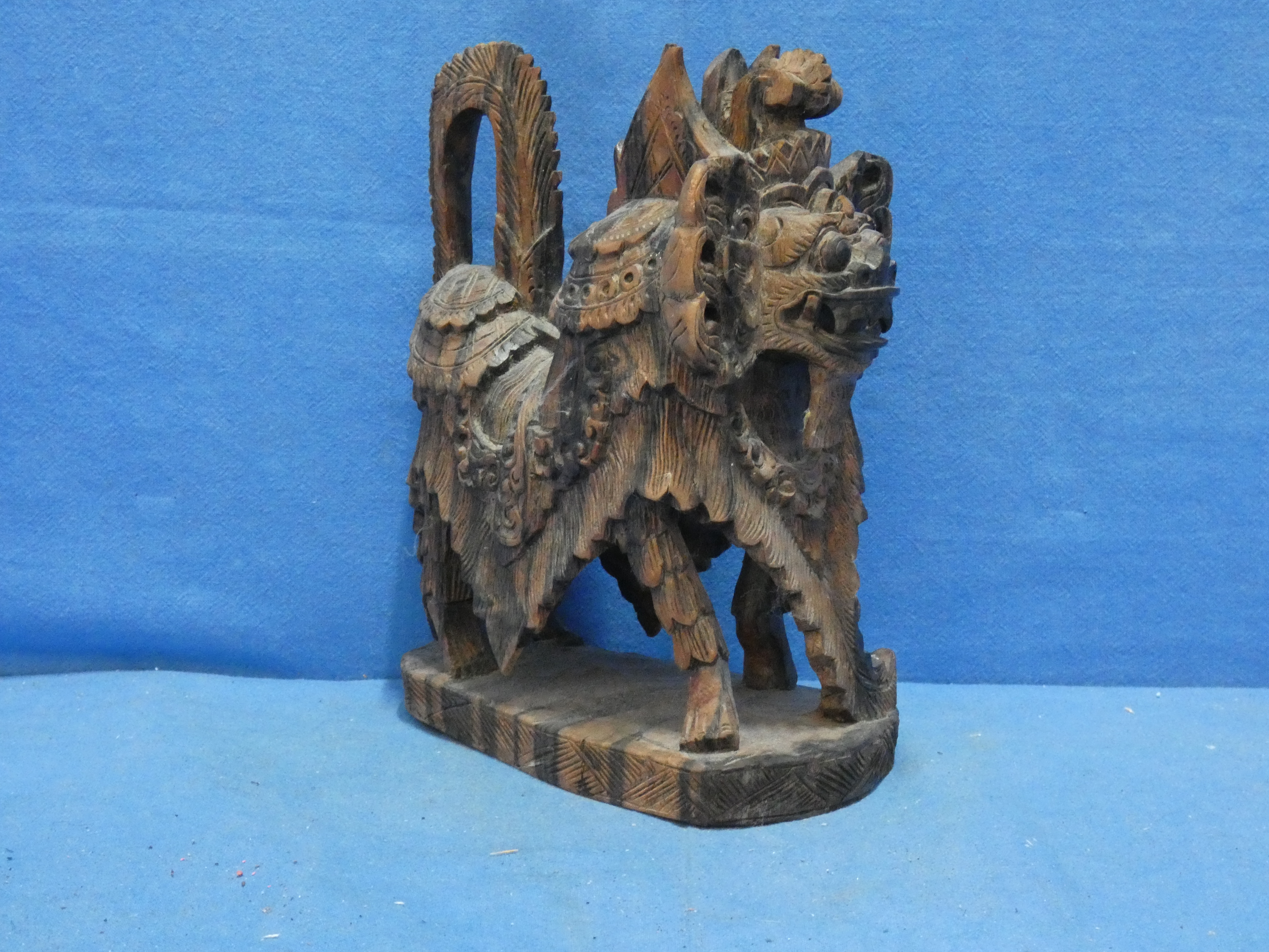 art nr: 1255 vintage drakenbeeld uit Bali